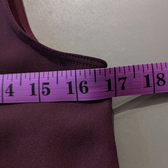 WILFRED WINE SILK DRESS US XS - Picture 4 of 4
